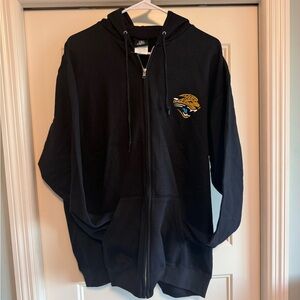 Jacksonville Jaguars Vintage 2010 Zip Up Hooded Sweatshirt - Size L - New
